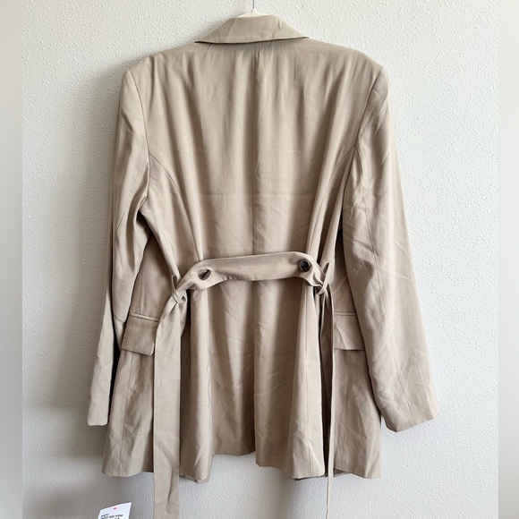 NWT Topshop Belted Longline Blazer Jacket Size 10 - Picture 10 of 10